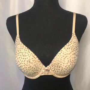 VICTORIA’S SECRETS Body by Victoria brown/tan leopard print bra. Size 34 C.